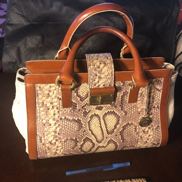 Brahmin Handbags - RARE Brahmin Anabelle Python purse-ONLY